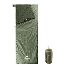 Спальный мешок сверхлегкий Naturehike Lightweight Summer LW180 NH21MSD09, (15°C) 190 см M Green