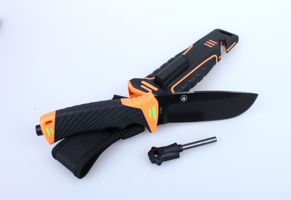 Нож фиксированный Ganzo G8012 Orange 7CR17MOV