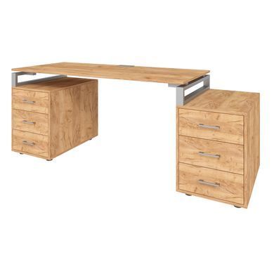 Офисный письменный стол руководителя Loft Details LL180 Дуб крафт золотой