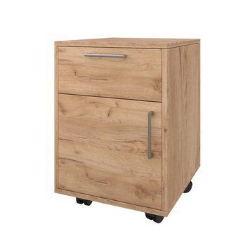 Тумба мобільна в офіс Loft Details VV-450-2-1 Дуб крафт золотий