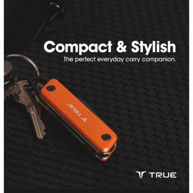 Розкладний туристичний ніж True Utility Modern Keychain Knife, Orange/Natralock (TR TU7061N)
