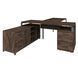 Офисный письменный стол руководителя Loft Details FLB180b с брифингом Венге винтаж с царгой