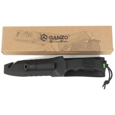 Нож фиксированный Ganzo G8012V2-BK Black 8Cr13Mov