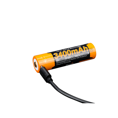 Акумулятор 18650 Fenix (3400 mAh) micro usb зарядка