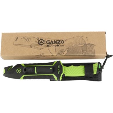 Нож фиксированный Ganzo G8012V2-LG Green 8Cr13Mov
