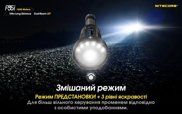 Лазерный фонарь Nitecore P35i 3000 люмен
