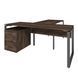 Офисный письменный стол руководителя Loft Details LB180b с брифингом Венге винтаж с царгой