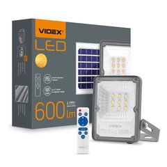 Прожектор на сонячній батареї VIDEX VL-FSO-205 600Lm 5000K LED автономний
