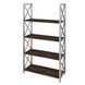 Стелаж металевий Loft Details X-125-2 Венге вінтаж