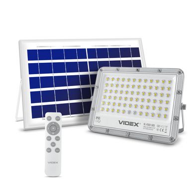 Прожектор на солнечной батарее VIDEX 1000LM 5000K 3.2V LED FSO2-505 автономный