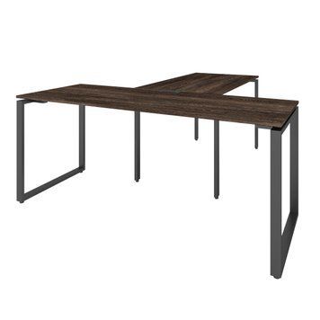 Офисный письменный стол руководителя Loft Details KB180b с брифингом Венге винтаж