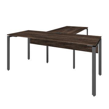 Офисный письменный стол руководителя Loft Details KMB180b с брифингом Венге винтаж с царгой