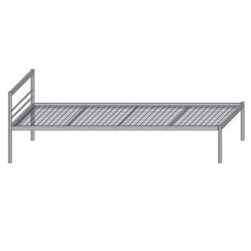 Кровать одноярусная на металлическом каркасе Loft Details U101