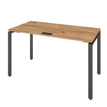 Офисный письменный стол Loft Details КM135b Дуб крафт золотой