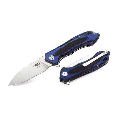 Нiж складаний Bestech Knife BELUGA Black+ Blue BG11G-2