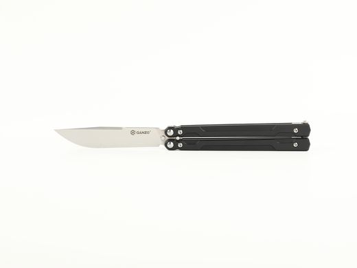Нож-бабочка Ganzo G766-BK Black (балисонг) 440С