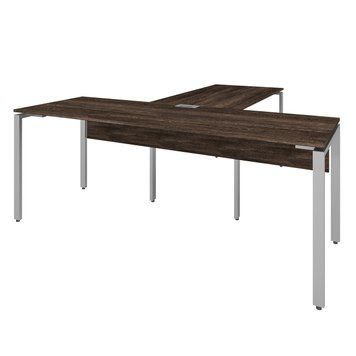 Офисный письменный стол руководителя Loft Details KMB200 с брифингом Венге винтаж с царгой