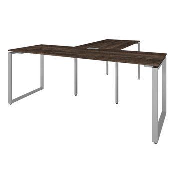 Офисный письменный стол руководителя Loft Details KB200 с брифингом Венге винтаж