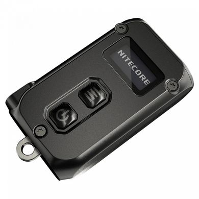 Наключный фонарик с LED дисплеем Nitecore TINI 2 (USB Type-C) Black