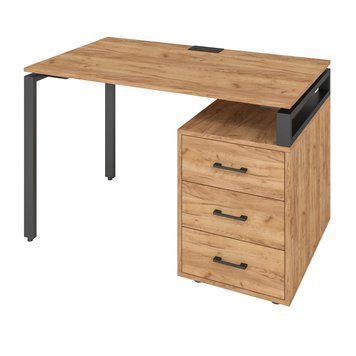 Офісний письмовий стіл Loft Details LM120b Дуб крафт золотий