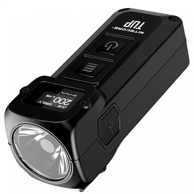 Наключный фонарь с дисплеем OLED Nitecore TUP 1000 lm Black
