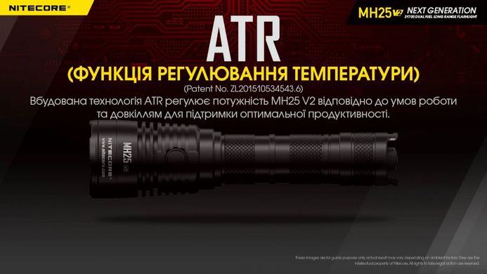 Ручной фонарь Nitecore MH25 V2 1300 lm (USB Type-C)
