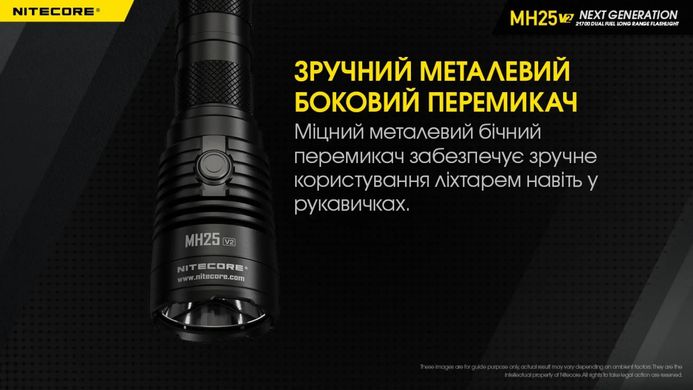 Ручний ліхтар Nitecore MH25 V2 1300 lm (USB Type-C)