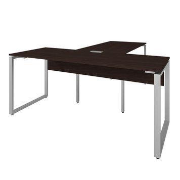 Офисный письменный стол руководителя Loft Details KB180 с брифингом Венге магия с царгой