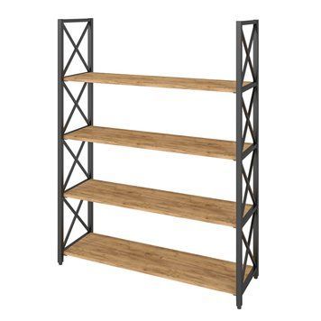 Стеллаж металлический Loft Details X-126b-2 Дуб крафт золотой