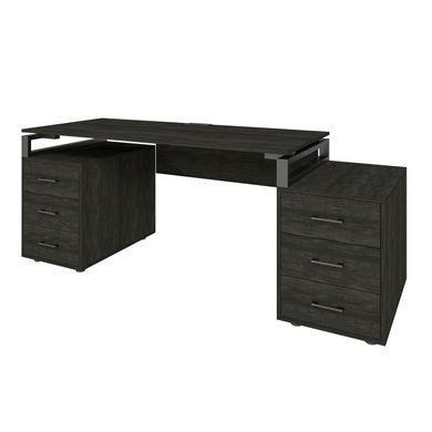 Офисный письменный стол Loft Details LL135b Морское дерево с царгой