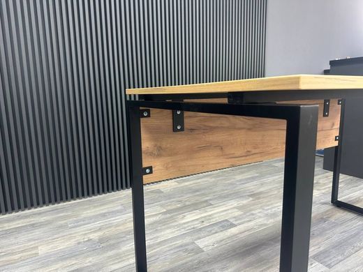 Офисный письменный стол Loft Details KS 140b Дуб крафт золотой, 18 мм